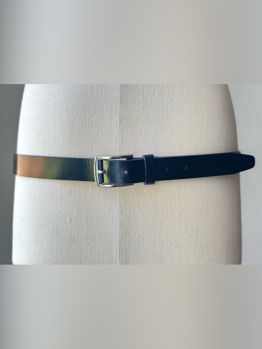 Polo Ralph Lauren Men's Black Genuine Leather Dress Belt